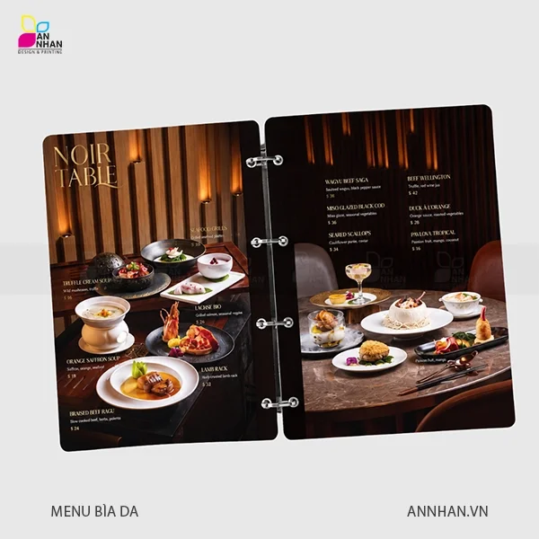 Menu b&igrave;a da